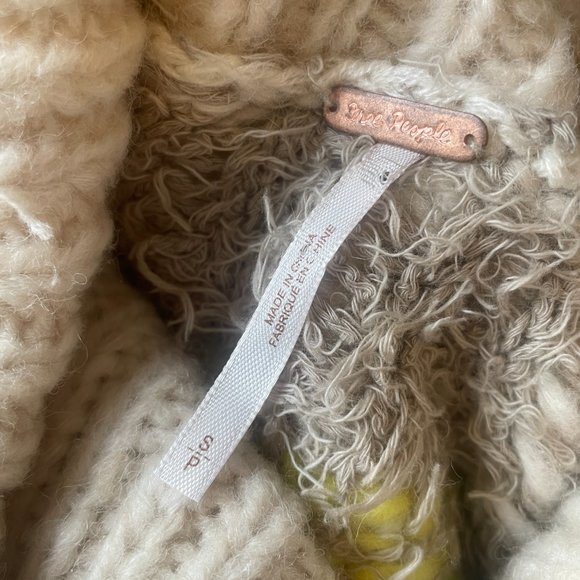 Free People Check Me Out Pullover Sweater Size Small Bright Colourful - Picture 8 of 16